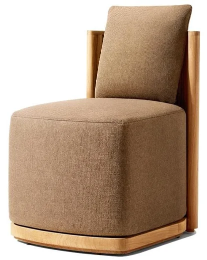 LG531-5 Teak Outdoor armless dining chair