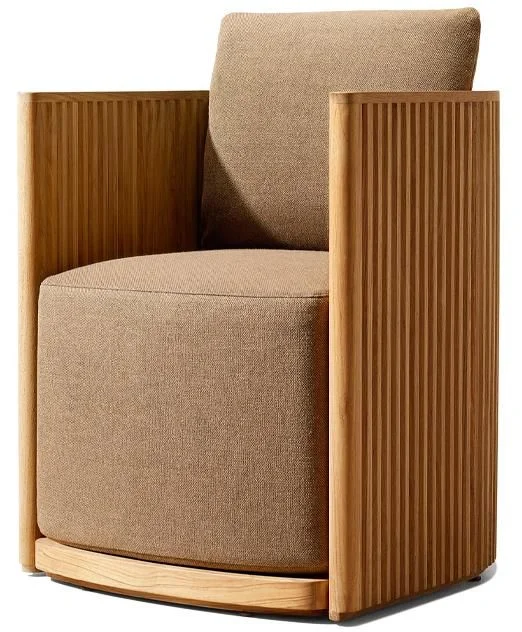 LG531-6 Teak Outdoor armrest dining chair