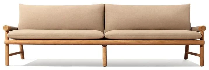 LG533-3 Teak Outdoor Three-Seater sofa