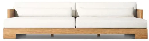 LG537-4 Teak Outdoor Three-Seater sofa