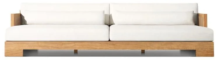 LG537-4 Teak Outdoor Three-Seater sofa