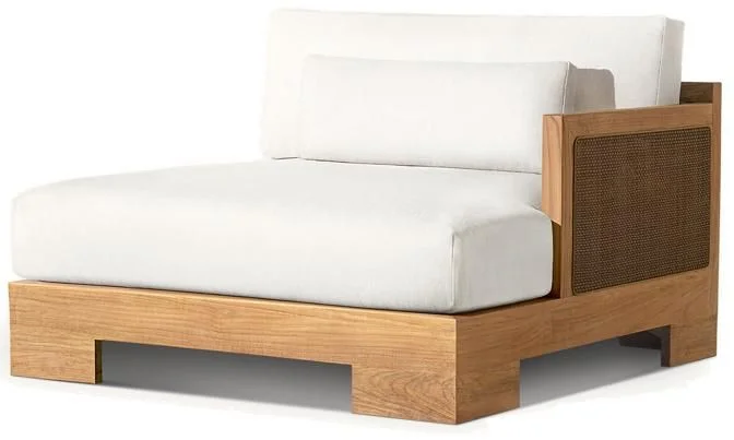 LG538-2 Teak Outdoor right-arm chair