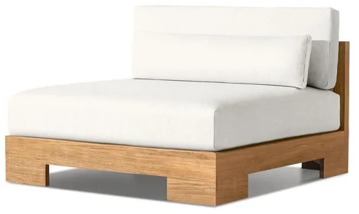 LG538-4 Teak Outdoor armless chair
