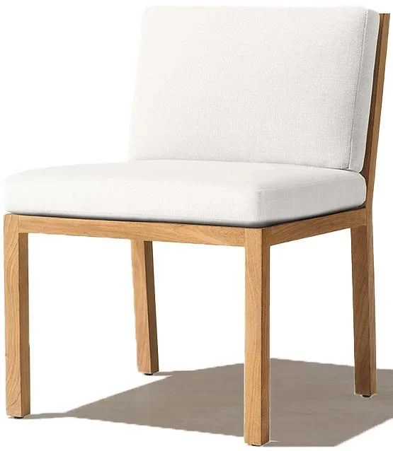 LG539-1 Teak Outdoor armless dining chair