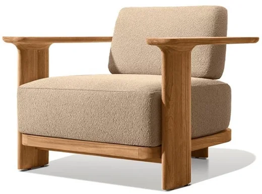 LG540-1 Teak Outdoor Single Sofa