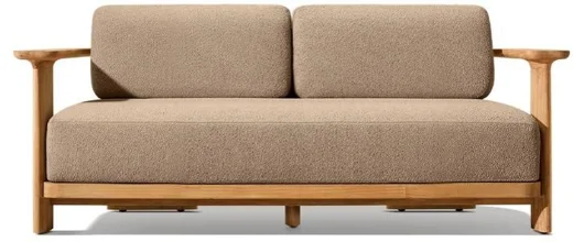 LG540-3 Teak Outdoor Two-Seater sofa