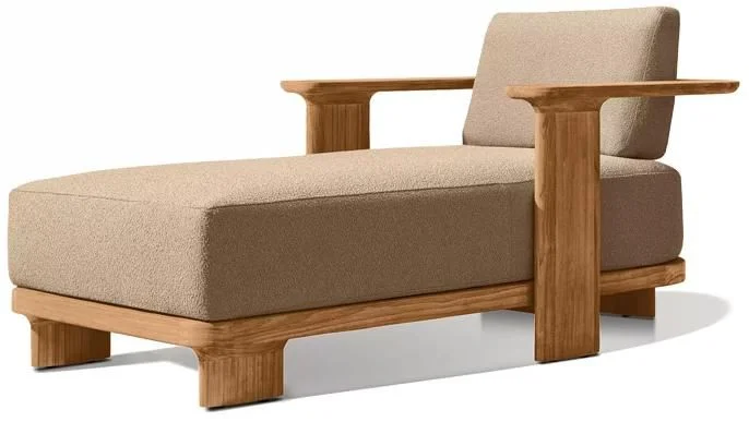 LG540-7 Teak Outdoor sunbed