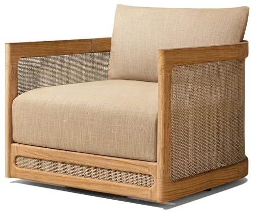 LG542-2 Woven Outdoor swivel chair