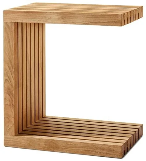 LG546-6 Teak Outdoor C-shaped table