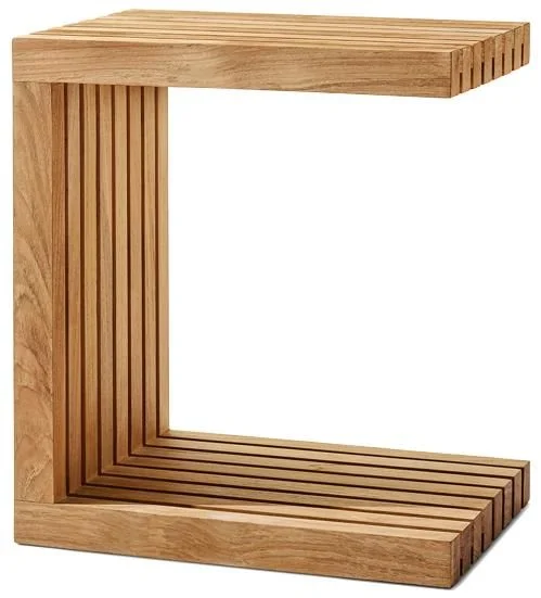 LG546-6 Teak Outdoor C-shaped table