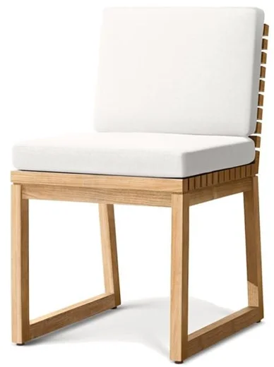 LG547-1 Teak Outdoor armless dining chair