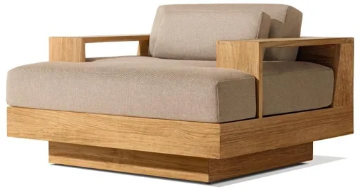 LG549-1 Teak Outdoor Single Sofa