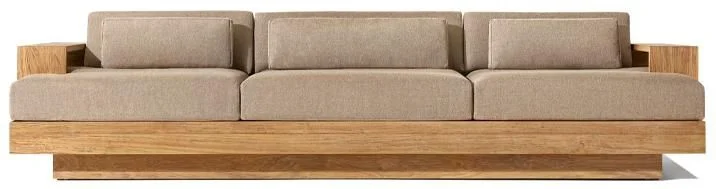 LG549-4 Teak Outdoor Three-Seater sofa