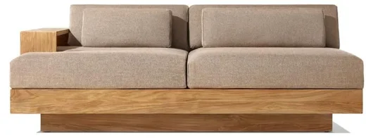 LG553-8 Teak Outdoor left-arm sofa