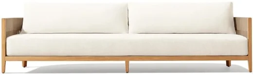 LG555-4 Teak Outdoor Three-Seater sofa