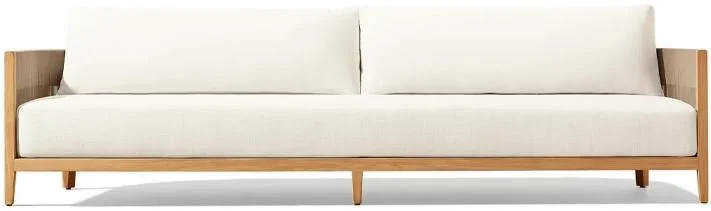 LG555-4 Teak Outdoor Three-Seater sofa