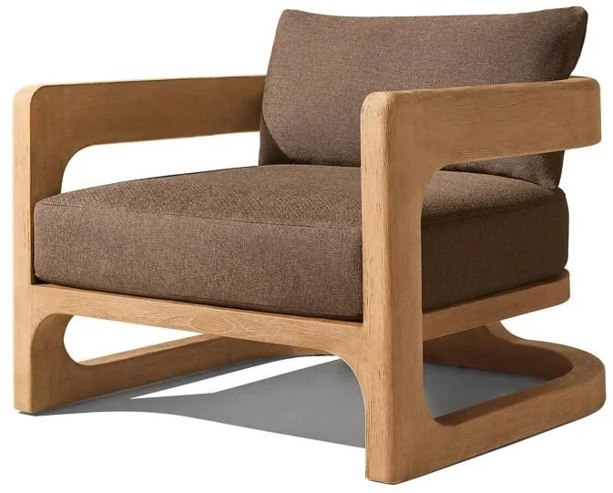 LG558-1 Outdoor Teak Single-Seater Sofa