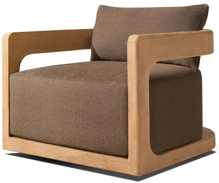 LG558-2 Outdoor Teak Swivel Chair