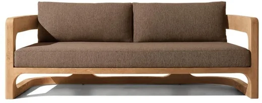 LG558-3 Outdoor Teak Two-Seater Sofa
