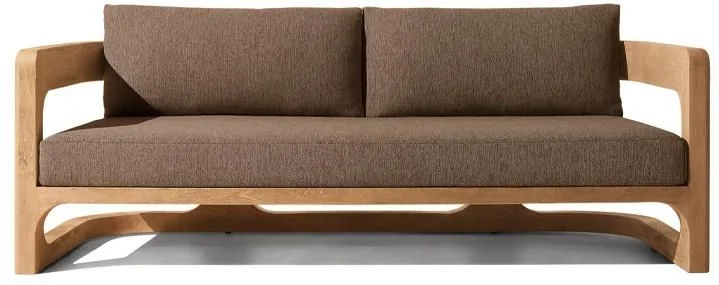 LG558-3 Outdoor Teak Two-Seater Sofa
