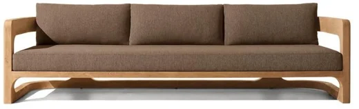 LG558-4 Outdoor Teak Three-Seater Sofa