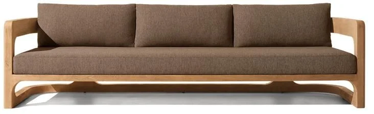 LG558-4 Outdoor Teak Three-Seater Sofa