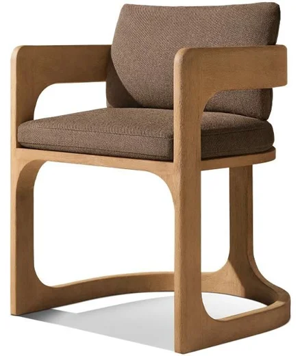 LG560-2 Teak Outdoor armrest dining chair