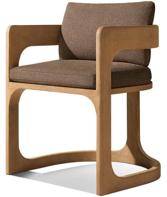 LG560-2 Teak Outdoor armrest dining chair