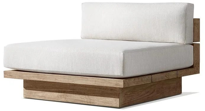 LG561-2 Teak Outdoor Single Sofa