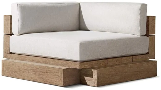 LG562-1 Teak Outdoor corner chair