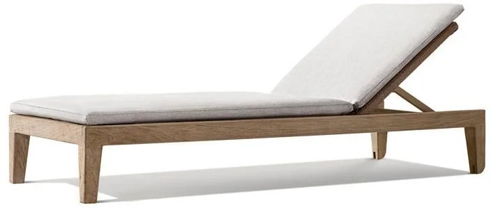 LG563-1 Teak Outdoor adjustable sunbed