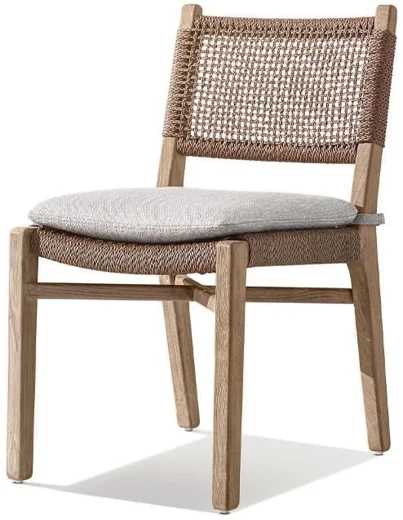 LG563-3 Wicker-Style Outdoor armless dining chair