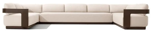 LG564-14 Aluminum Outdoor U-sofa sectional