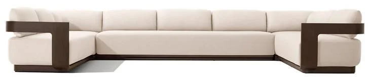 LG564-14 Aluminum Outdoor U-sofa sectional