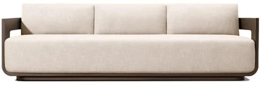 LG564-4 Aluminum Outdoor Three-Seater sofa