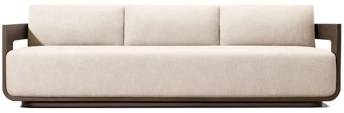 LG564-4 Aluminum Outdoor Three-Seater sofa