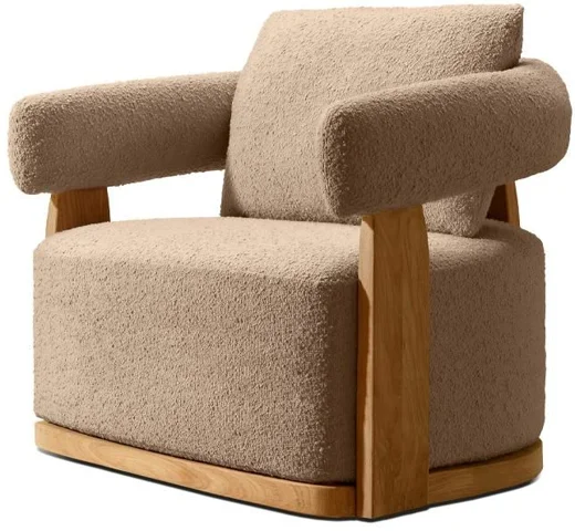 LG568-2 Teak Outdoor swivel chair