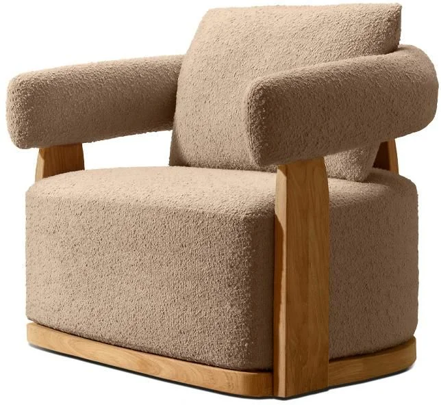 LG568-2 Teak Outdoor swivel chair