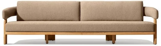 LG568-4 Teak Outdoor Three-Seater sofa