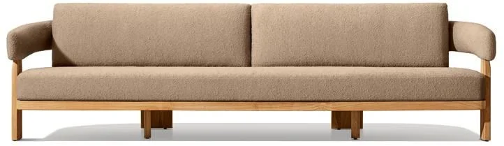 LG568-4 Teak Outdoor Three-Seater sofa