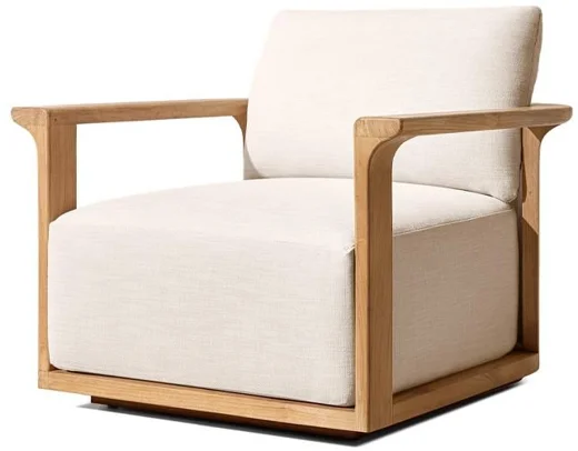 LG574-1 Teak Outdoor Single Sofa