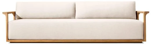 LG574-4 Teak Outdoor Three-Seater sofa