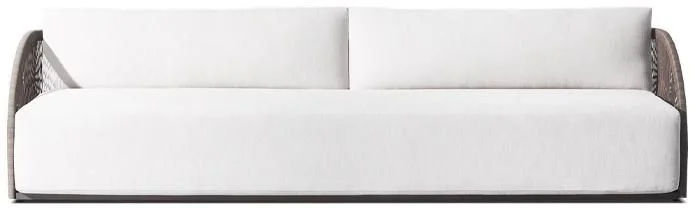LG578-4 Rope-Woven Outdoor Three-Seater sofa