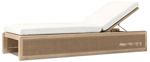 LG579-9 Teak Outdoor adjustable sunbed