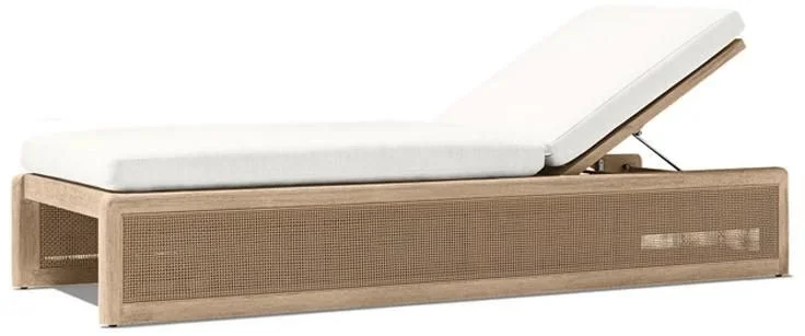 LG579-9 Teak Outdoor adjustable sunbed