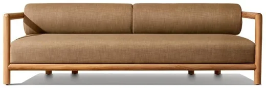 LG580-3 Teak Outdoor Two-Seater sofa