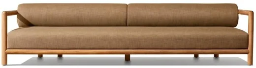 LG580-4 Teak Outdoor Three-Seater sofa