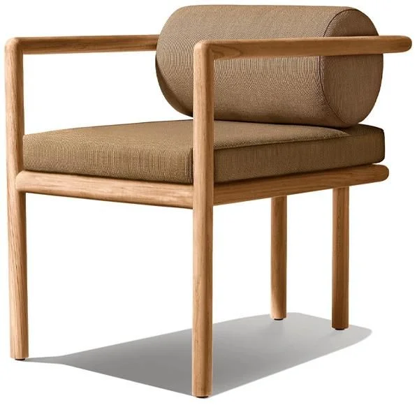 LG580-9 Teak Outdoor armrest dining chair
