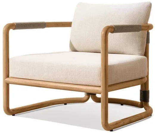 LG583-1 Teak Outdoor Single Sofa