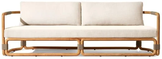LG583-3 Teak Outdoor Two-Seater sofa